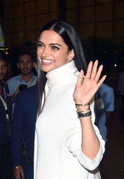 Deepika Padukone in ₹90k Green Leather Pants-Crop Top is as Sassy as it Gets