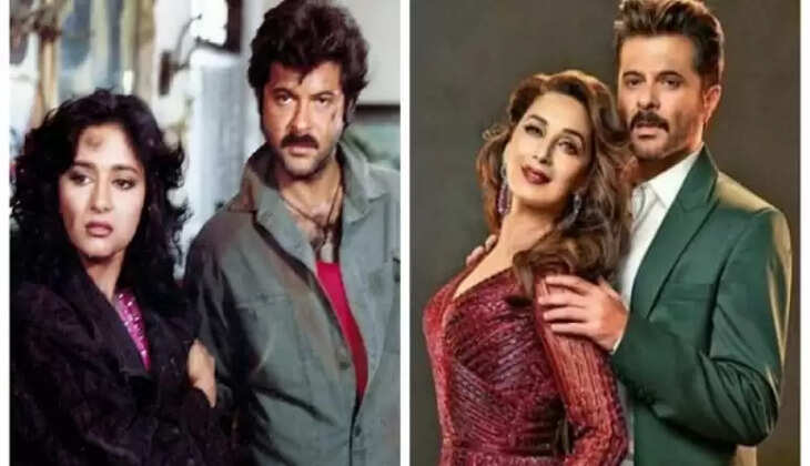 Madhuri Dixit and Anil Kapoor