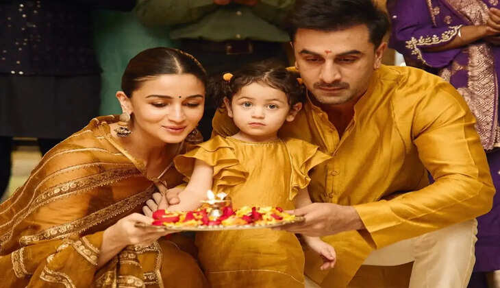 Raha's Day out With Mom Alia Bhatt And Dad Ranbir!!!