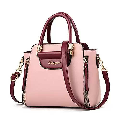 Paradox - Two Coloured Women Hand Bag with Adjustable Strap