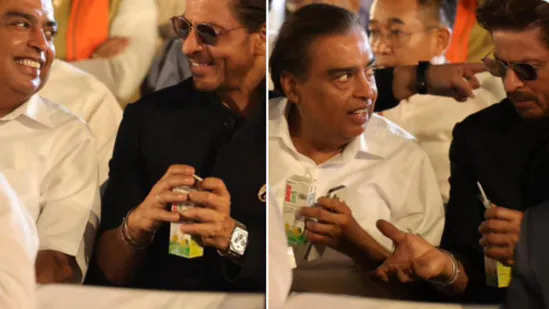 Shah Rukh Khan and Mukesh Ambani Share a Refreshing Moment with ORS at PM Modi’s Swearing-In