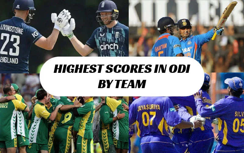  Top 10 Highest Team Scores in ODI Cricket