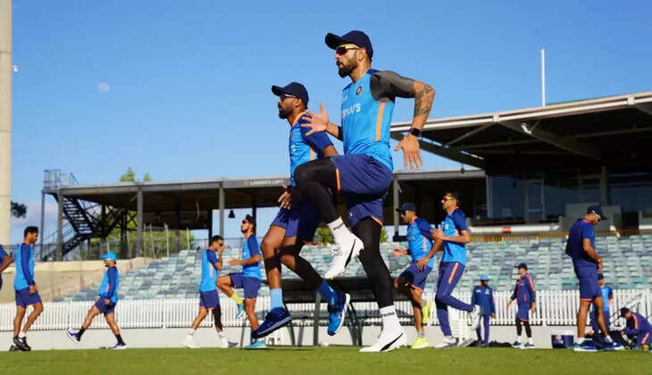 Virat Kohli on training Ground