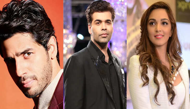 Karan Johar, Kiara Advani and Sidharth Malhotra