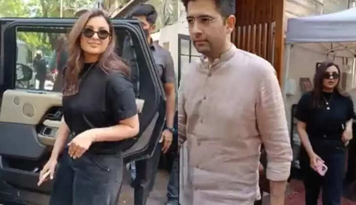 Parineeti Chopra and Raghav Chadha Spotted Together