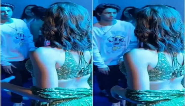 Aryan Khan Royally Ignored Ananya Panday at special screening of Madhuri dixit Maja Ma movie