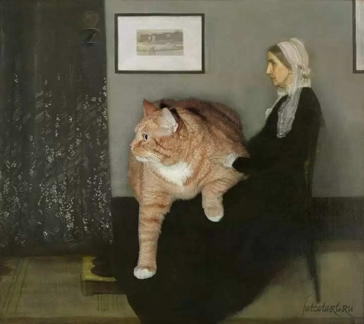 Whistler's Mother and the Cat