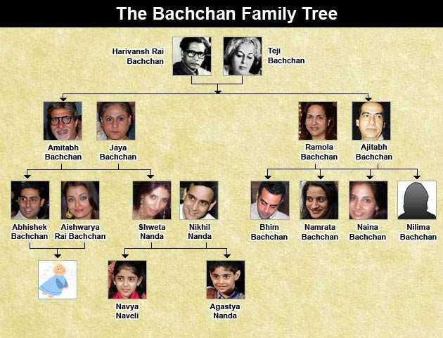 Amitabh Bachchan Family Tree