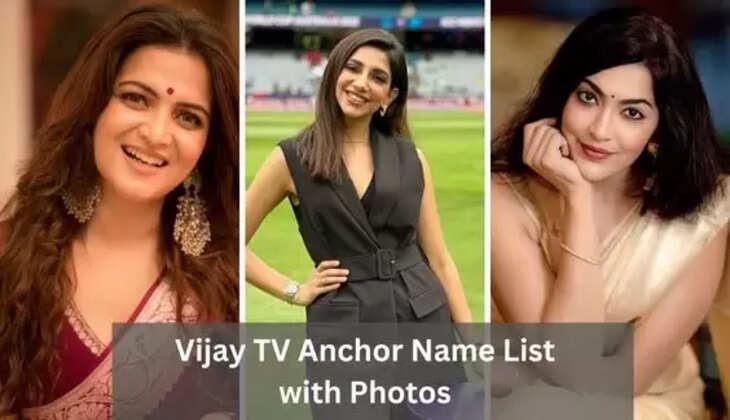 Star Vijay Hosts Name List (Male & Female) With Photos 2025