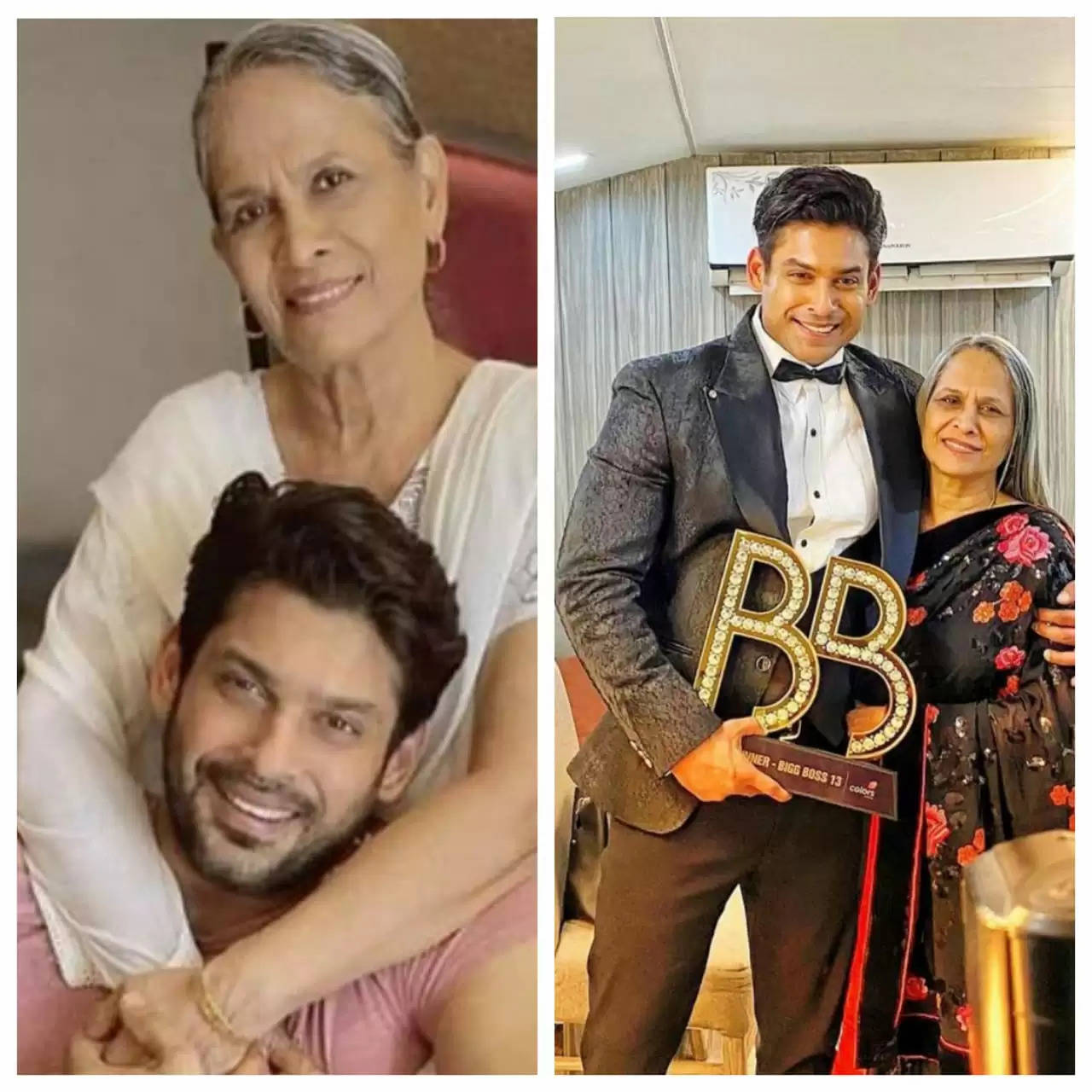 Sidharth with his mom