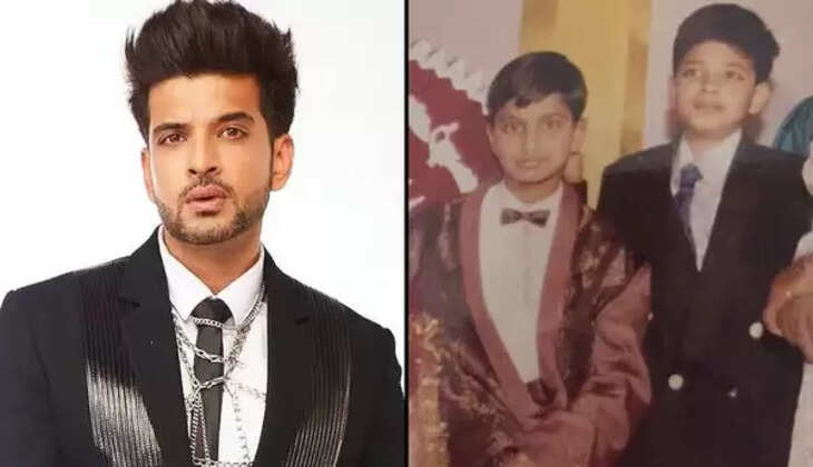 karan kundra childhood pics
