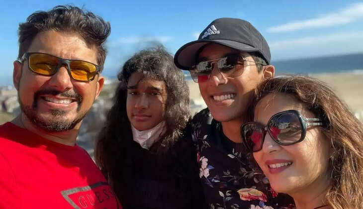 Madhuri Dixit and Shriram Nene are proud parents; share pictures of son Ryan's high school graduation