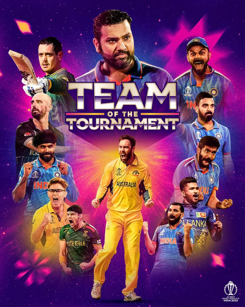 ICC World Cup 2023: Team of the Tournament