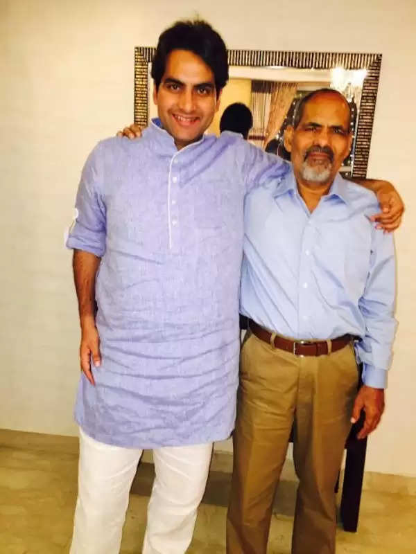 Sudhir with his father