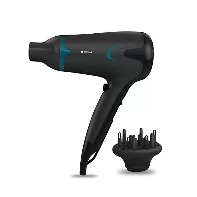 Havells HD3270 2-in-1 1700 Watts Hair Dryer with Diffuser and Thin Concentrator - Black