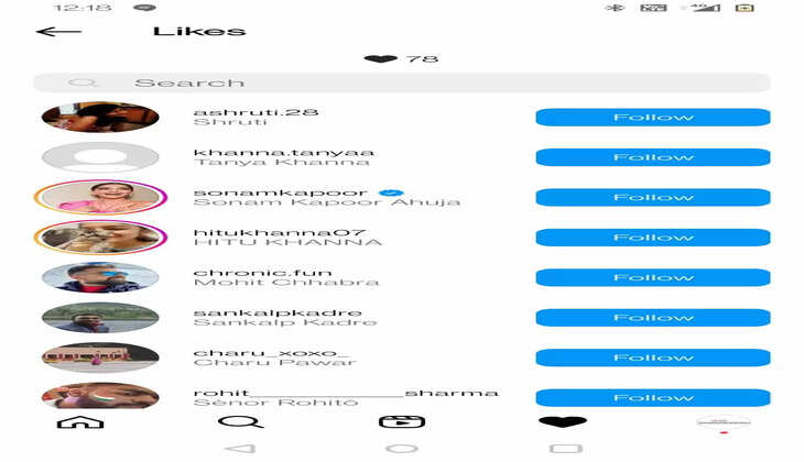 Sonam Kapoor Ahuja liked The Opinionated India blind guess about Kartik Aryan and Jhanvi Kapoor guessed by fans on Instagram 