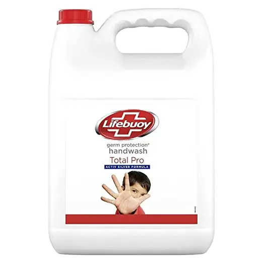 Lifebuoy Total Pro Germ Protection Liquid Handwash,Active Silver Formula, 5 Ltr