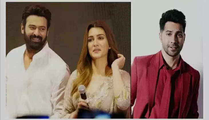 Kriti,prabhas and varun