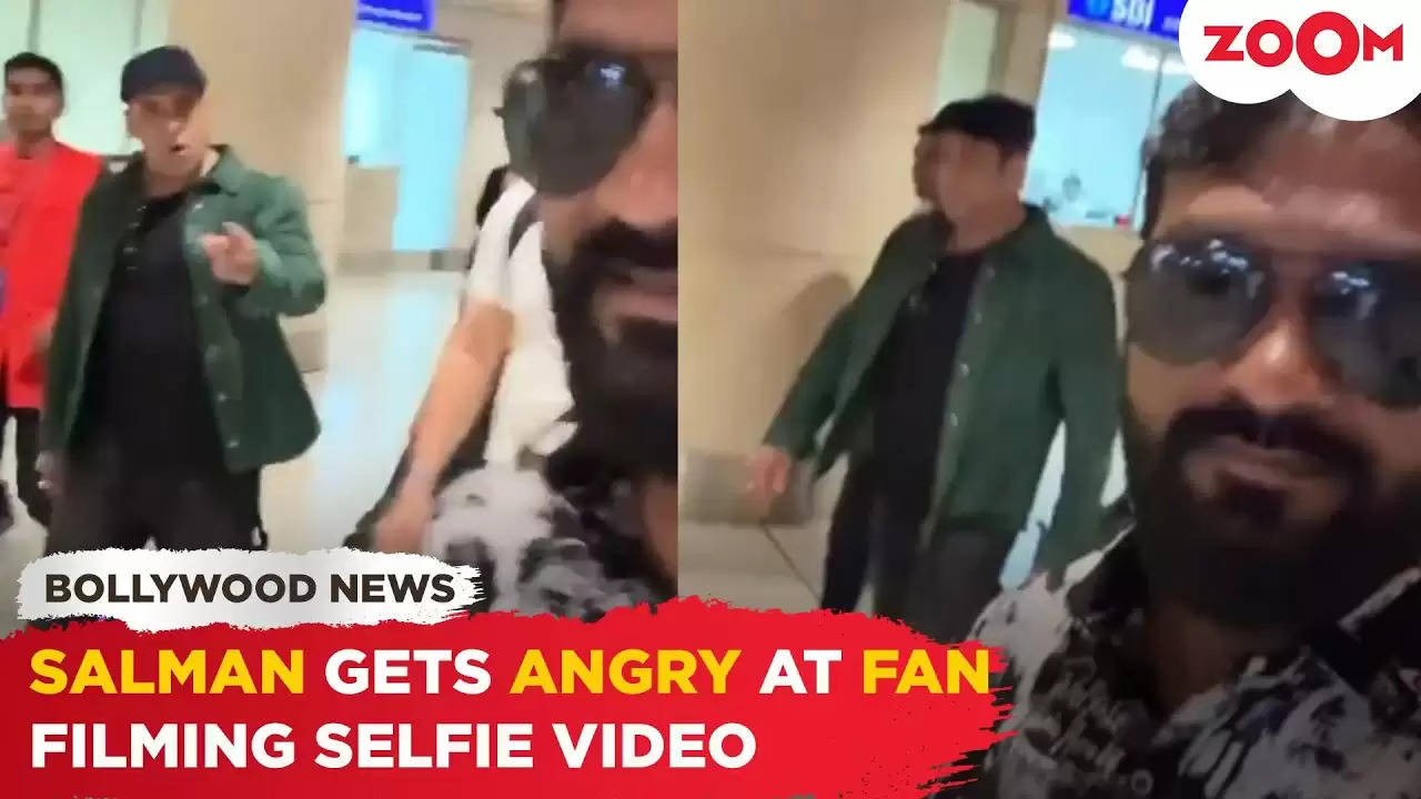 Salman Khan gets angry at a fan taking a selfie video