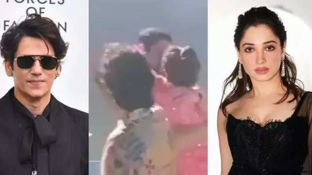 Vijay Varma & Tamannaah Bhatia spotted kissing on New Year's eve