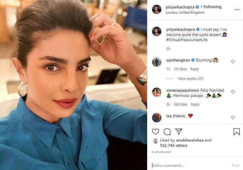 Priyanka Chopra Jonas Says She is an ‘Updo Expert’
