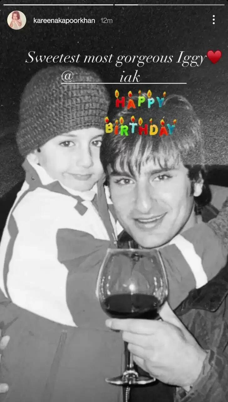 Kareena Kapoor wishes Ibrahim Ali Khan with his & Saif's Pic on Birthday