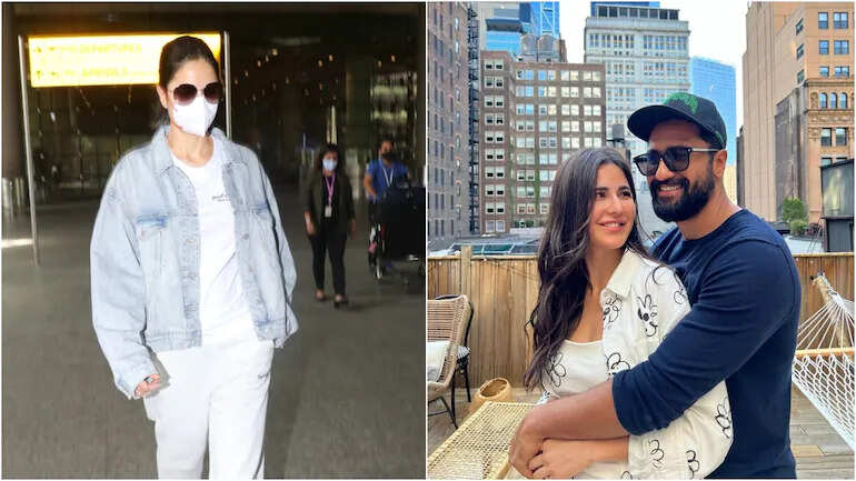 Katrina Kaif Returns To The Country After Her Vacation in NYC With Husband Vicky Kaushal