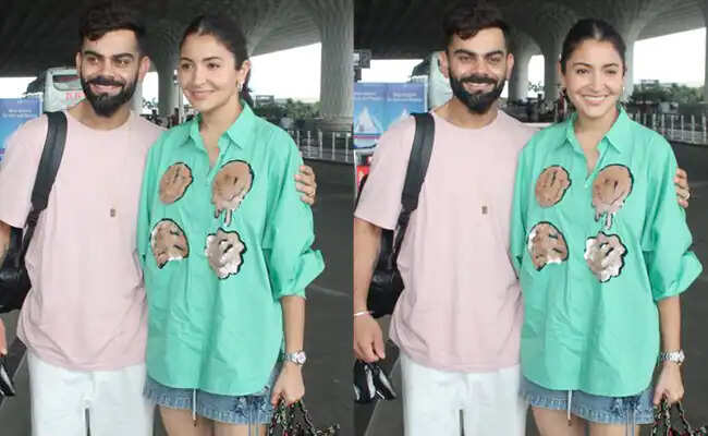 Anushka Sharma & Virat Kohli Spotted At The Airport; Fans Ask "Where Is Vamika?"