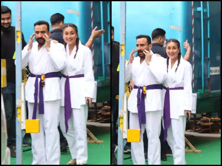 Kareena Kapoor Khan & Saif Ali Khan Spotted in Karate Outfits