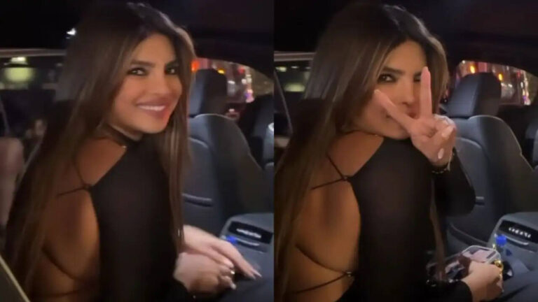 Priyanka Chopra 'Enjoys Every Minute of New York' in a Black Backless Strappy Gown