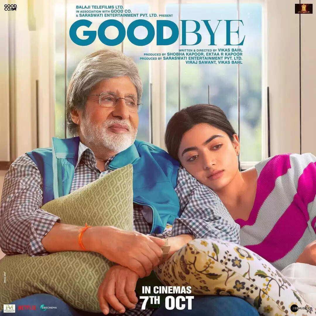 Goodbye, starring Amitabh Bachchan and Rashmika Mandanna, is a top 10 film internationally.