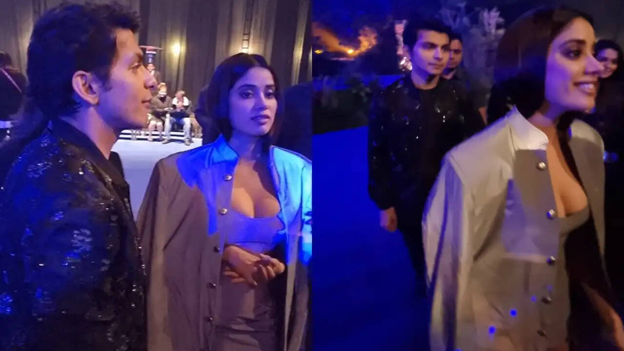 Janhvi Kapoor and Ex-Boyfriend Shikhar Pahariya Spotted at a Party; Fans ask 'Are they back together?'