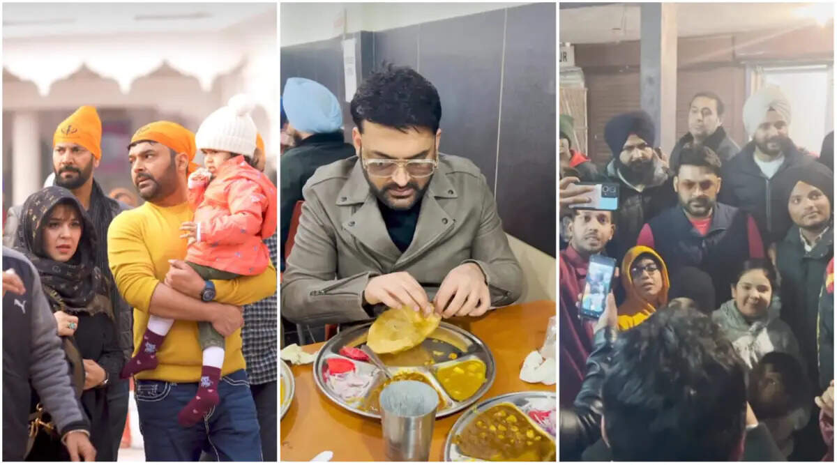 Kapil Sharma Visits his Home, College in Amritsar with Wife Ginni Chatrath and Kids