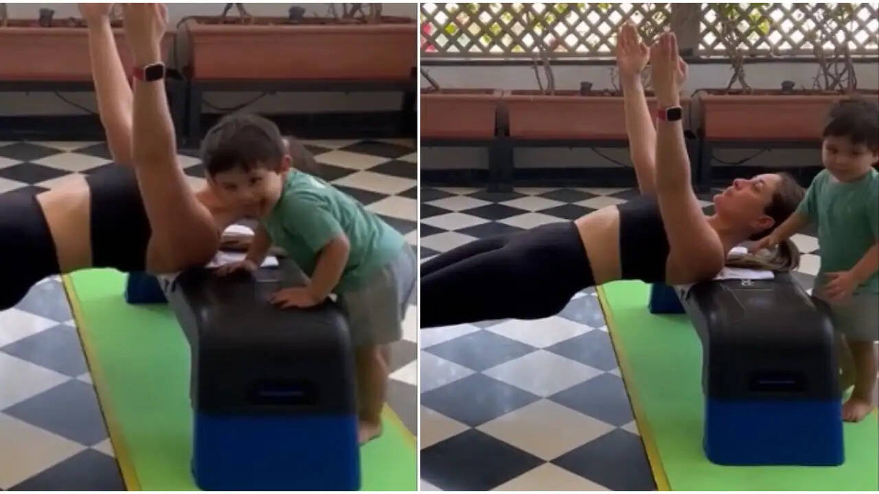 Kareena Kapoor is Joined by ‘Best Workout Buddy’ Jeh Ali Khan as She Preps for The Crew