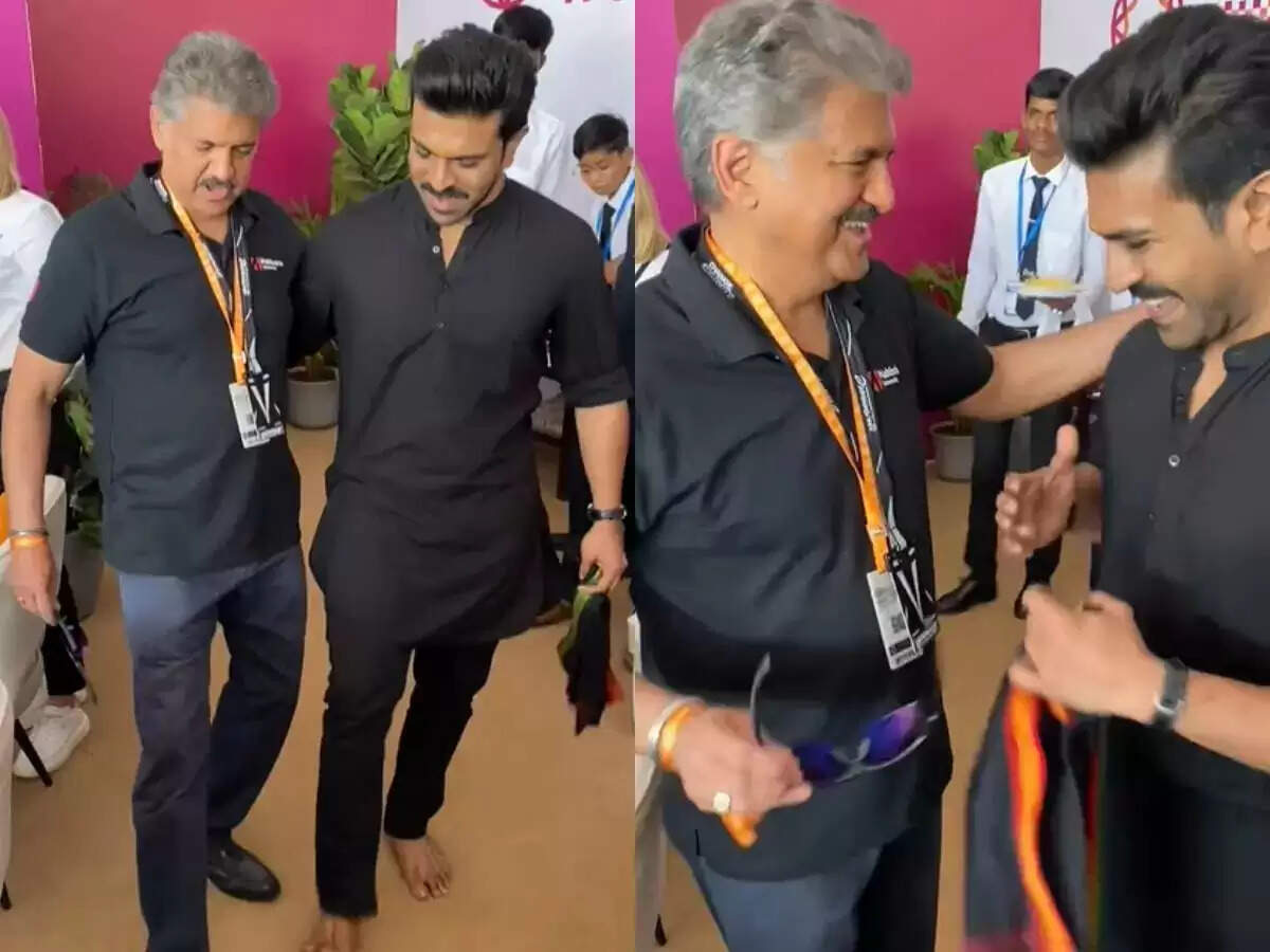 Businessman Anand Mahindra, who learned the Naatu Naatu hookstep from Ram Charan, wishes good luck to RRR at the Oscars.