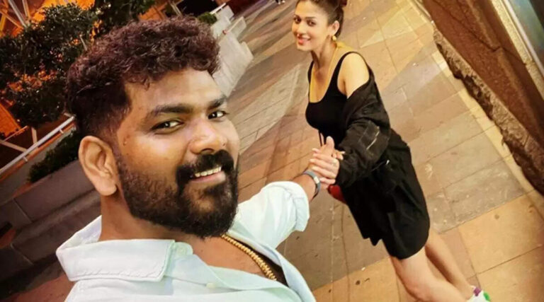 Nayanthara as well as Vignesh Shivan are all smiles as they are observed in the city