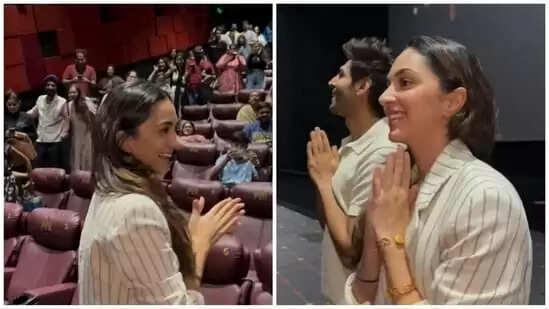 Kiara Advani And Kartik Aaryan Visited A Theater Of Mumbai and This Is How Fans Responded!!