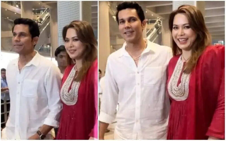 This Is The First Look Of Randeep Hooda-Lin Laishram After Weeding!!