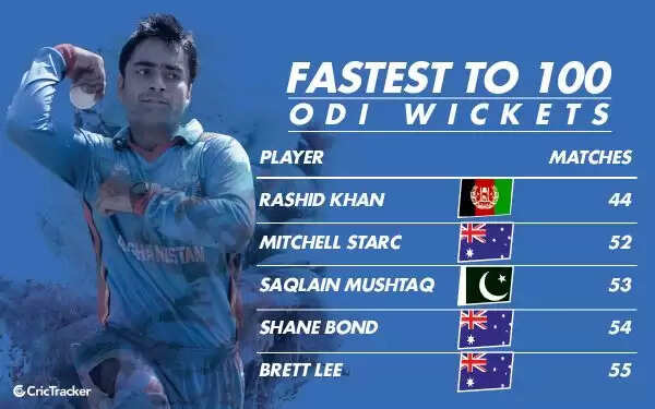 Top 10 Fastest 100 Wickets in ODI