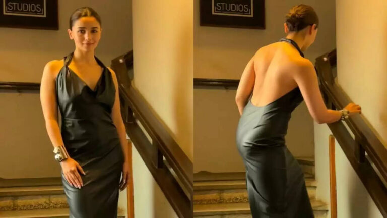 Take A Look At Alia Bhatt's Black Halter Neck Dress!!!