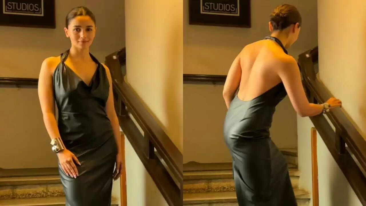 Take A Look At Alia Bhatt's Black Halter Neck Dress!!!