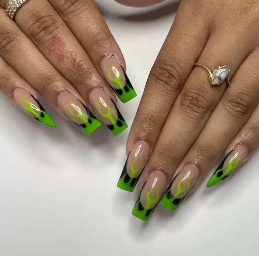 Top 10 Edgy Green and Black Nail Designs For A Bold Look
