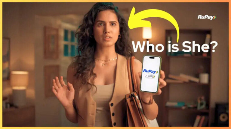 Rupay Credit Card Ad Girl, Model Name