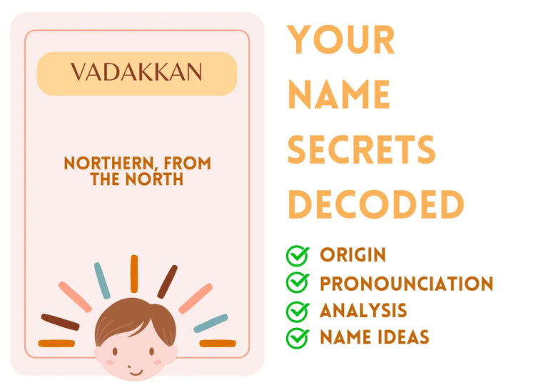 Know The Meaning Of The Hindu Name Vadakkan
