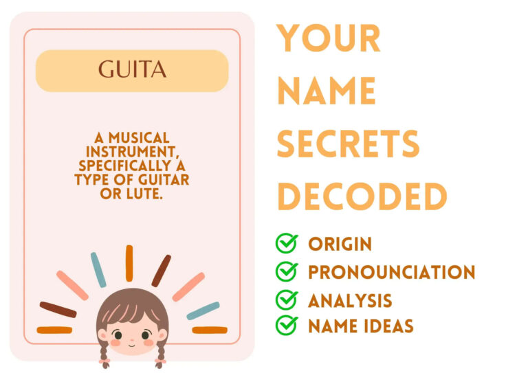 Know The Meaning Of The Name Guita