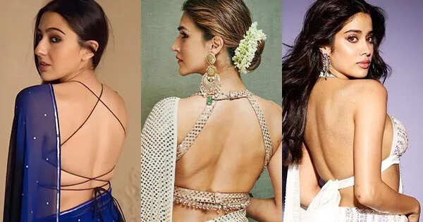 Top 10 Hot Bollywood Actresses Flaunting Their Sexy Backs In Sarees