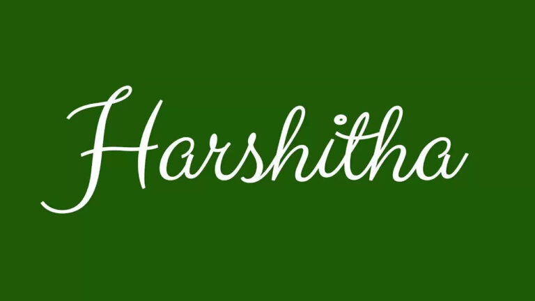 Harshitha - Hindu Girl Name Meaning and Pronunciation