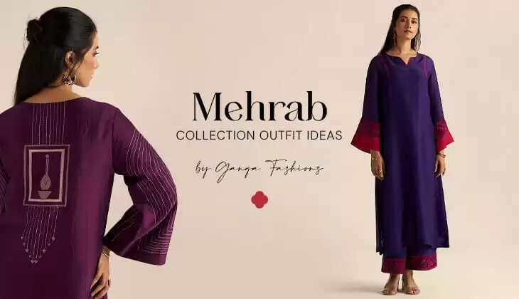 What to Wear to a Winter Wedding: Mehrab Collection Outfit Ideas by Ganga Fashions
