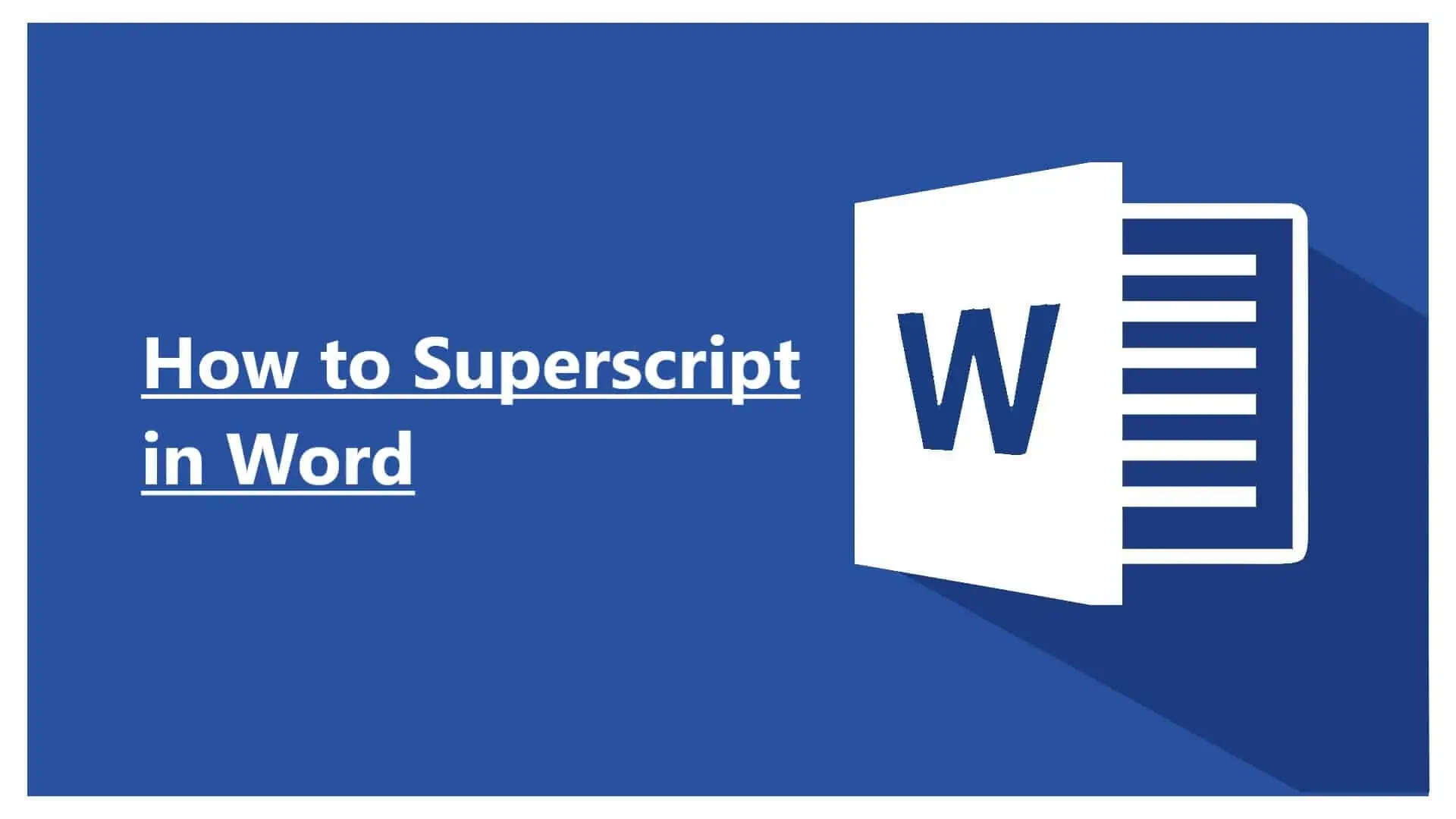 Know How to Do Superscript in Word by 4 Methods In 2026