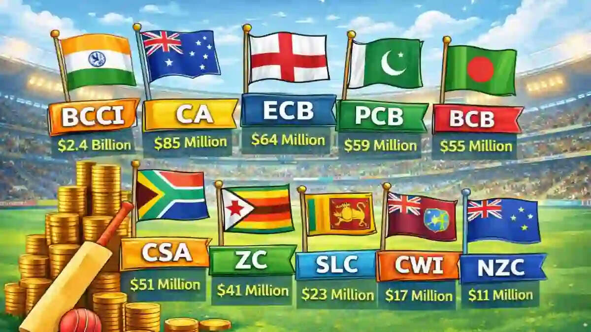 Top 10 Richest Cricket Boards In The World In 2026